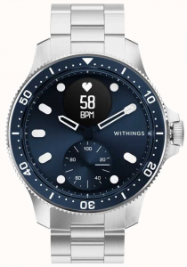 Withings ScanWatch Horizon 43mm aktivitásmérő óra kék (HWA09-model 7-All-Int)